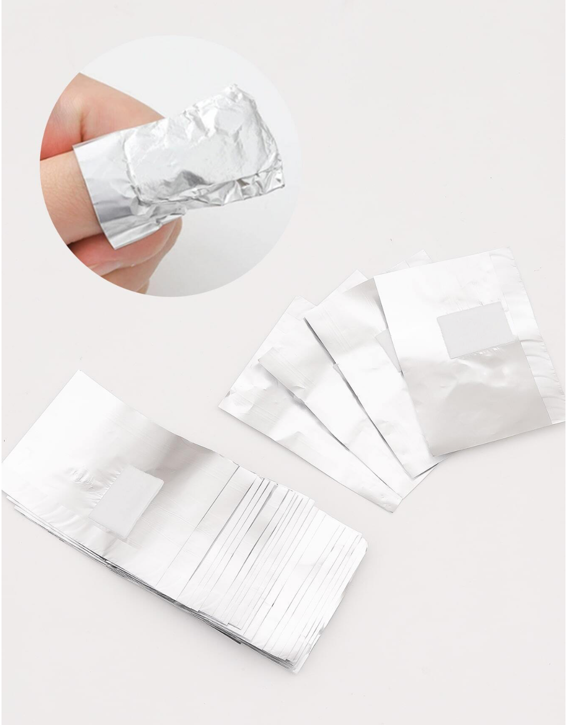 Nail Product Removal Foil with Cotton