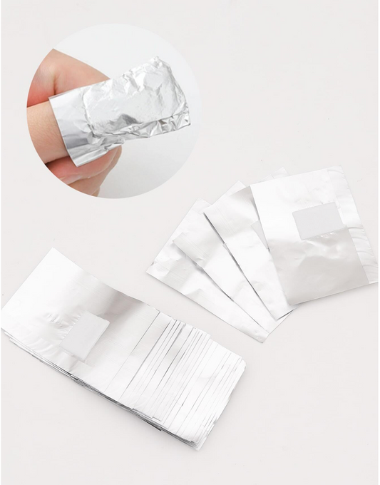 Nail Product Removal Foil with Cotton